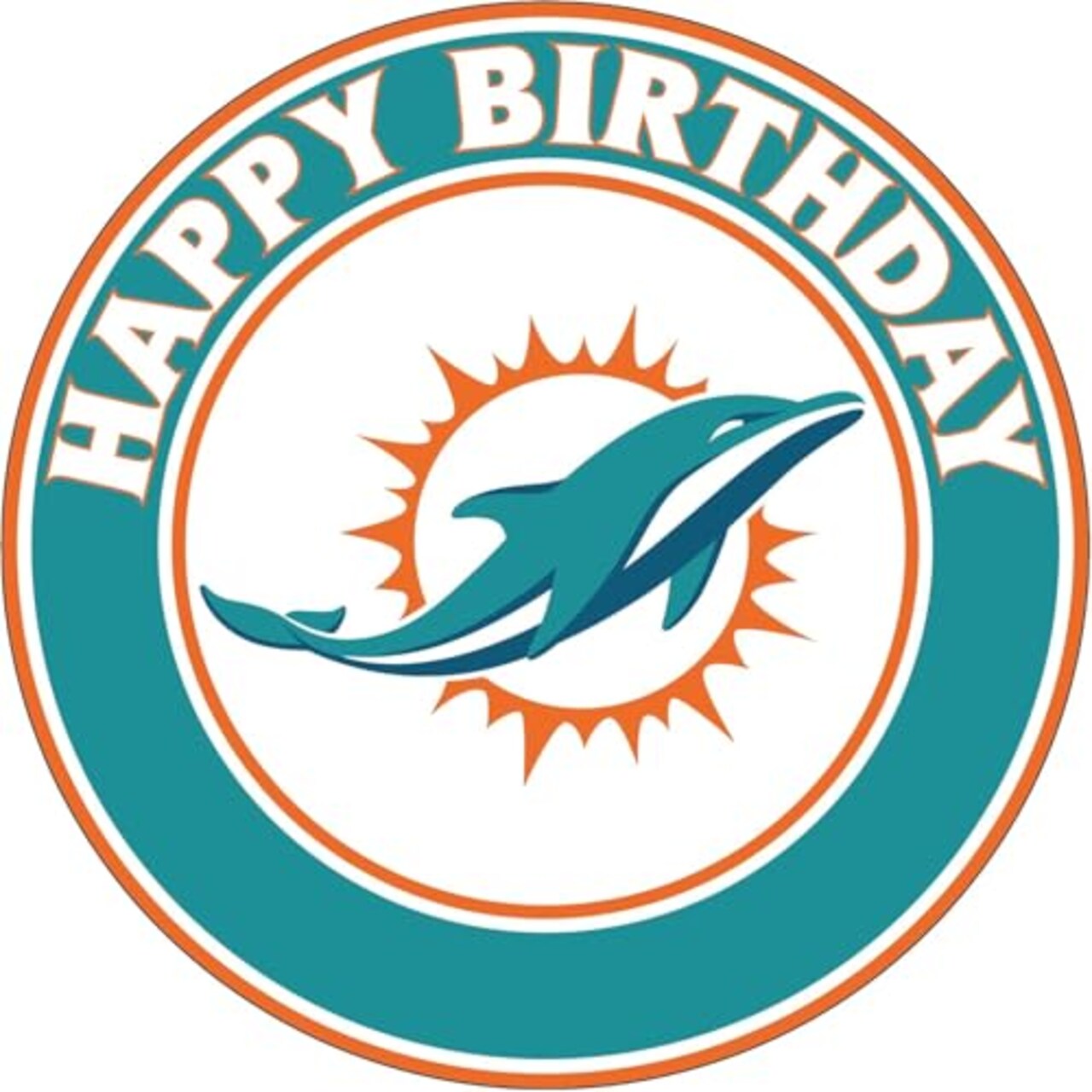 7.5 Miami Cake Topper Edible Image Edible Cake Topper Frosting Sheet